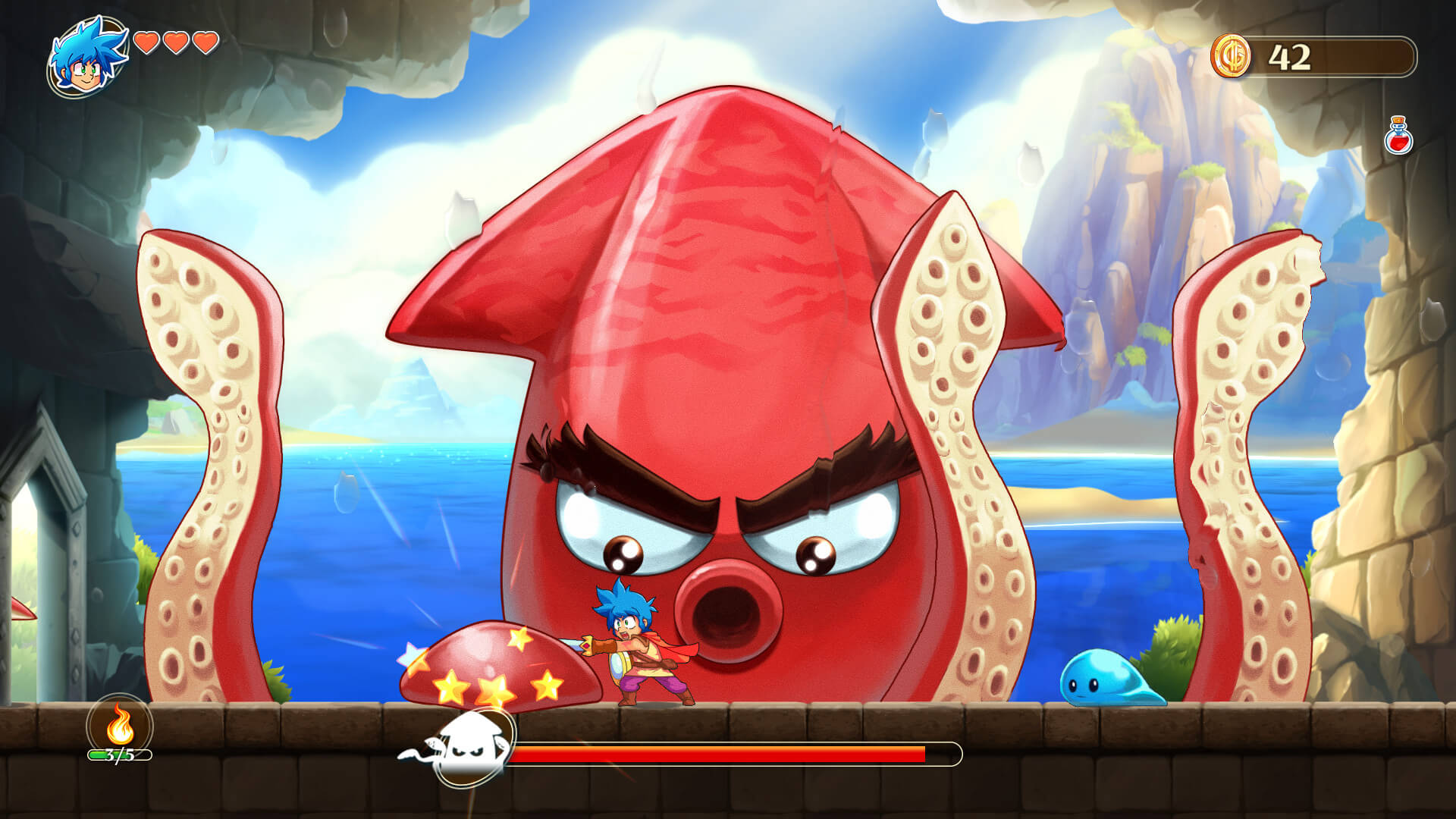 Скриншот из игры Monster Boy and the Cursed Kingdom